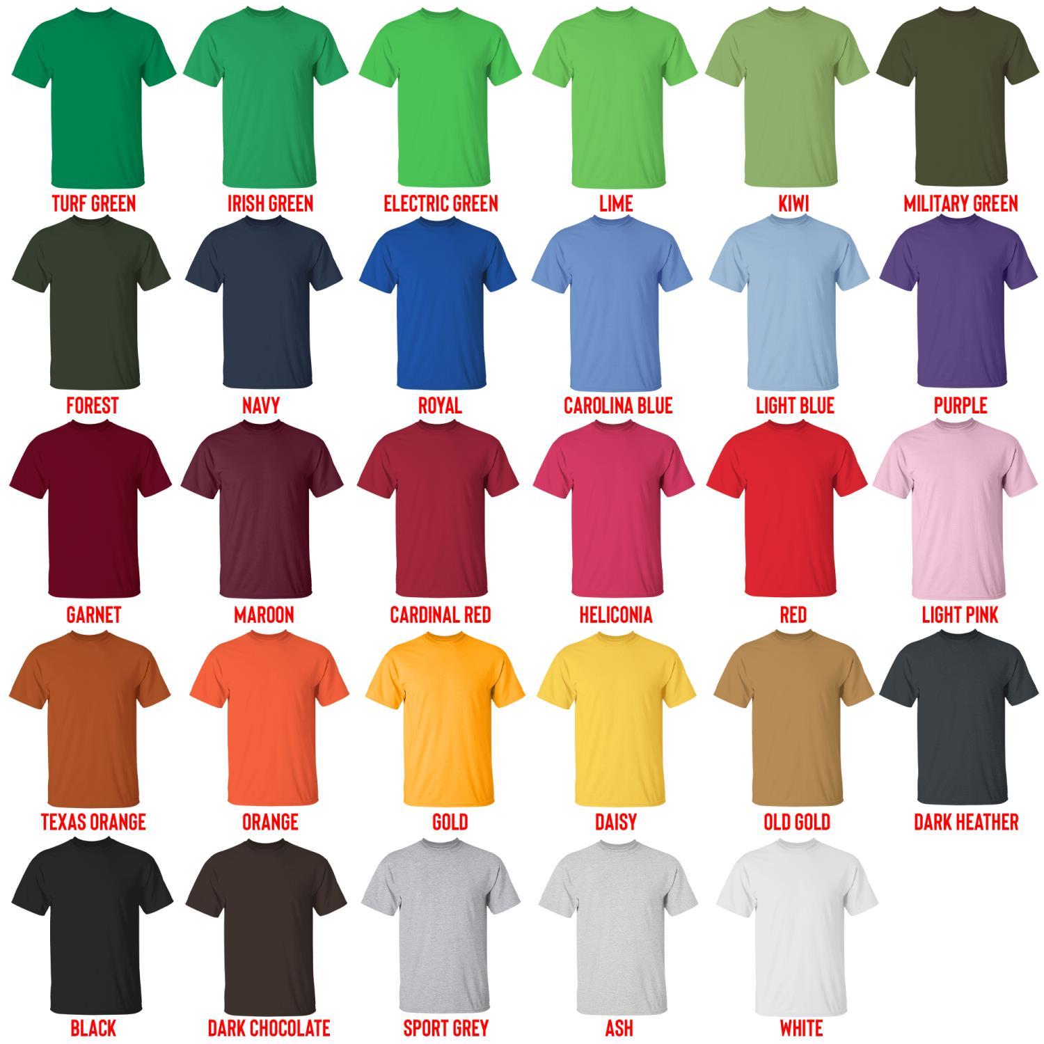 t shirt color chart - Beagle Merch